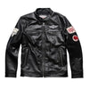 Wholesale Fashion Personalized 100% Pure Cowhide Coat Mens Black Colour Motorcycle Genuine Leather Jacket