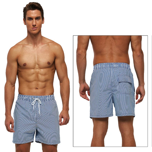 Men's Quick-Dry Beach Shorts with Mesh Lining - Datifer Swimwear