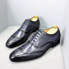 2025 NewLuxury Genuine Leather Shoes for Men British Style Business Oxford Shoes Men Purple Carving Brogues Dress Shoes for Men