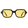 Square Frame UV400 Sunglasses - Retro Style with Rivet Detail