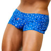 Men's Cotton Boxer Shorts - Plaid & Dot Pattern Lounge Underwear