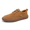38-44 Men's New Genuine Leather Low-Top Lace-up Outdoor Hardwearing Retro Casual Sneakers