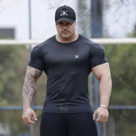 Men's Performance Compression T-Shirt - Quick Dry Athletic Wear