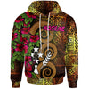Tribal Kosrae Polynesian Tropical Flower Hibiscus Hoodie - Unisex Streetwear