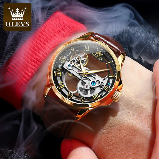 Skeleton Automatic Mechanical Watch - Waterproof Luminous Timepiece
