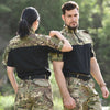 Han Wild Tactical Combat Shirt For Men - Breathable Quick Dry Camouflage Top For Airsoft And Paintball