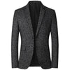 Suit Coat Man Fashion Simple Solid Color Long Sleeve Male Outerwear Non-ironing Single-breasted Business Casual Men Blazer