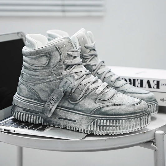 Retro Manga Men's Sneakers Soft Comfortable Non Slip Wear Resistant Sole Daily Casual Men's Shoes Preppy Versatile Holiday Gifts