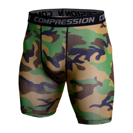 Men's Compression Running Shorts - Quick Dry Athletic Performance Tights
