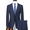 Men's Casual Formal Business Hosting Solid Color Four Seasons Slim Fashion Suit