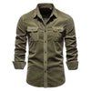 Men's Cotton Velour Business Casual Shirt