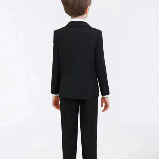 Brand Selection Black Suit Set for Kids 3-14 Yrs, Three Pieces Boys Formal Suits Set for Wedding, Communion Back to School Suit