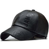 Pu Leathe Letter Printing Baseball Cap - Adjustable Outdoor Sunscreen Casual Hat for All Seasons
