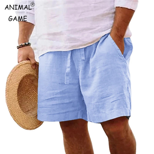 Men's Cotton Casual Shorts - Lightweight Summer Beach & Gym Wear