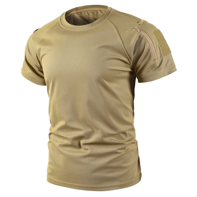 Generic Tactical Cargo Quick Dry Combat T Shirt For Men Outdoor Military Army Pullover For Hiking Camping