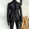 Men's 2 Piece Suit Blazer Pants Single Breasted Daily Work Business Casual Party Traje De Hombre Elegante