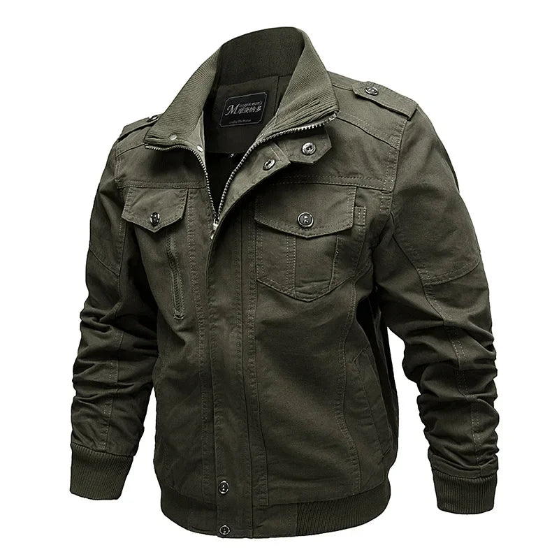 Men's Motorcycle Jacket Special Forces - Breathable Tactical Denim With Multi Pocket Design For Spring Autumn