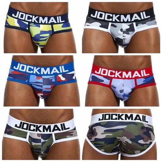 Men's Camouflage Briefs - U-Convex Pouch Design Underwear