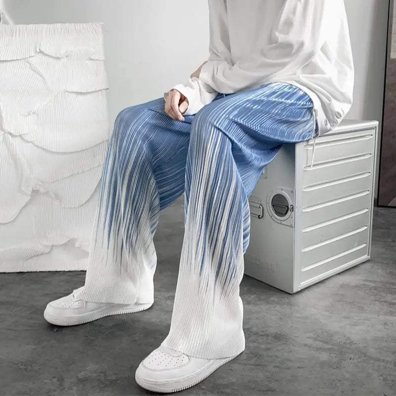 Men's Wide Leg Casual Pants - Vintage Streetwear Style