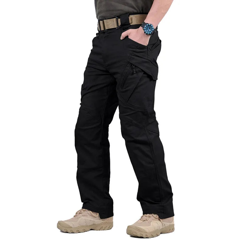 NONECN Men's Tactical Cargo Pants All Season Outdoor Hiking Trekking With Multiple Pockets