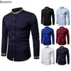 2026 Men's Summer Casual Long Sleeve Shirts Slim Fit Turn Down Collar Shirts Formal Office Business Shirts for Men Tops Big Size