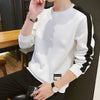 Men's Patchwork Sweatshirt - O-Neck Long Sleeve Casual Streetwear