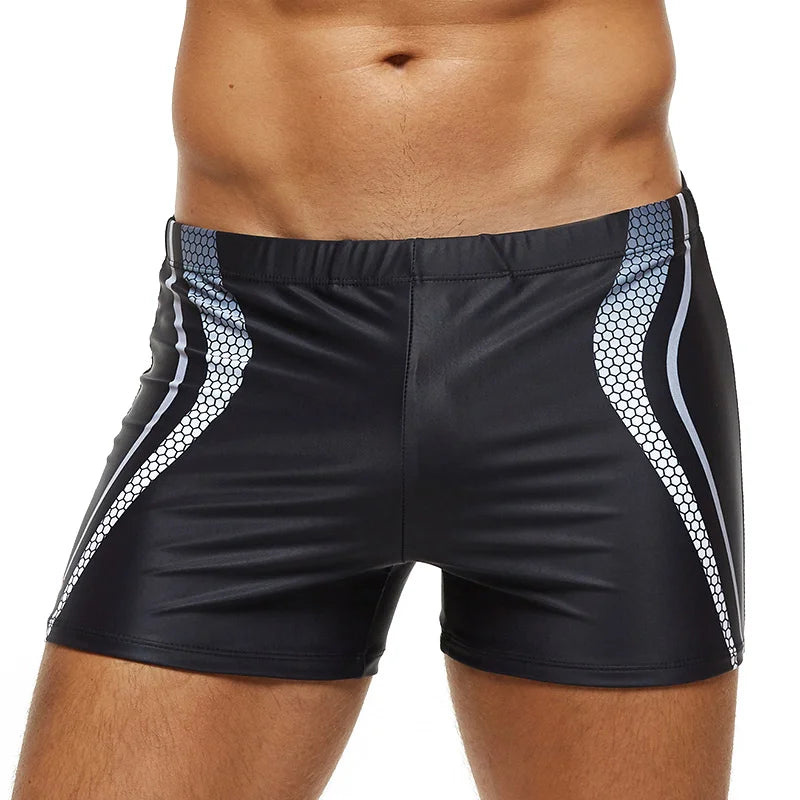 Men's Premium Floral Print Swim Trunks with Padding