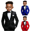 Boys Suit 2-16 Years Old Jacket Pants 2 Piece Set Wedding Tuxedos Kids Formal Party Clothes Customized