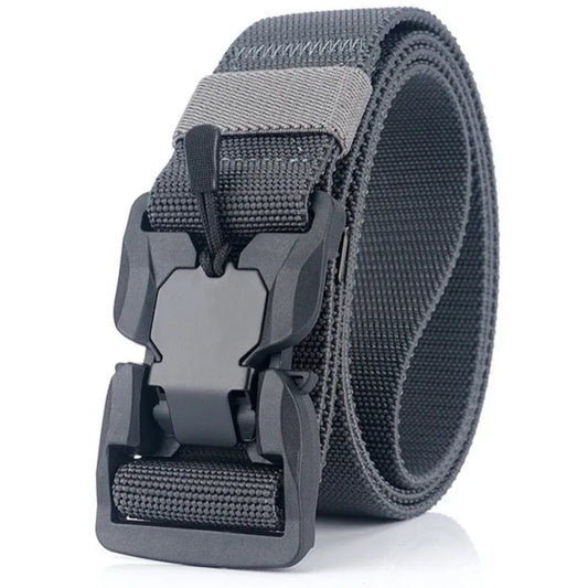 Premium Tactical Belt with Quick-Release Magnetic Buckle - Unisex Nylon Sports Belt