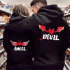 Angel and Demon Matching Couple Hoodies Set