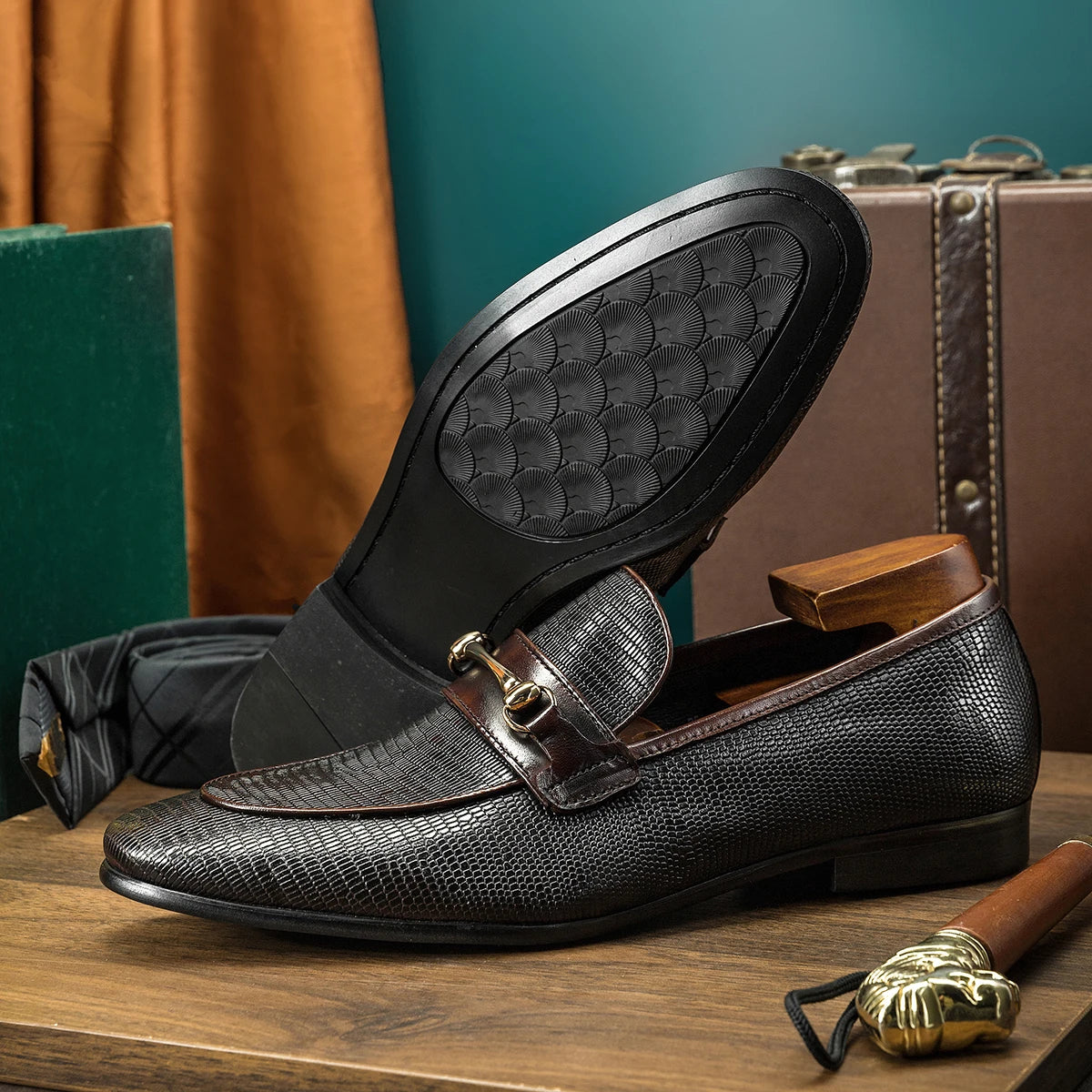 Best Handmade Genuine Leather Formal Men Shoes Loafer for Men