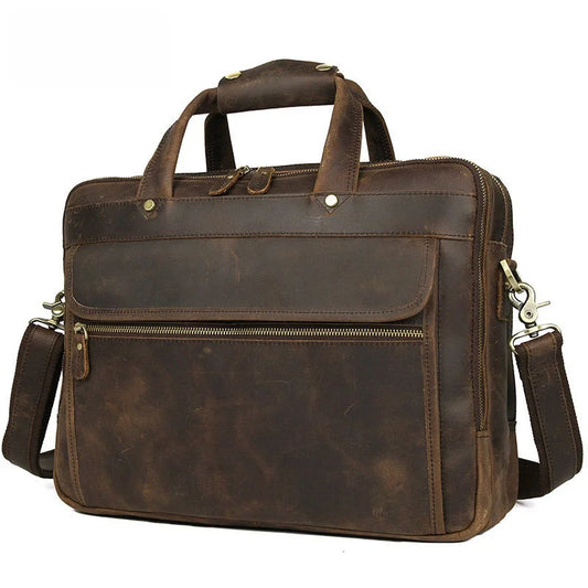 Men's Top-layer Cowhide Casual Crossbody Bag New Genuine Leather Small Shoulder Bag Compact Outdoor Bag Wholesale
