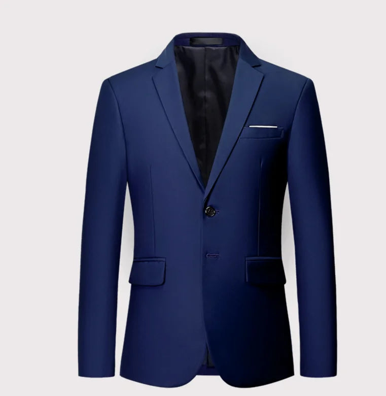 2026 Men's Suit Jacket, Business Formal Coat, Asian Sizes Slim Blazer