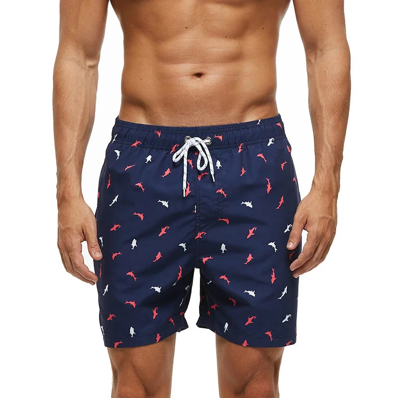 Men's Quick-Dry Beach Shorts with Mesh Lining - Datifer Swimwear