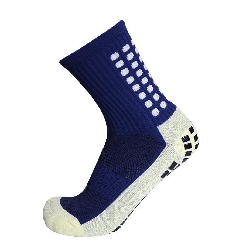 Professional Football Grip Socks - Anti-Slip Cotton Soccer Socks for Men