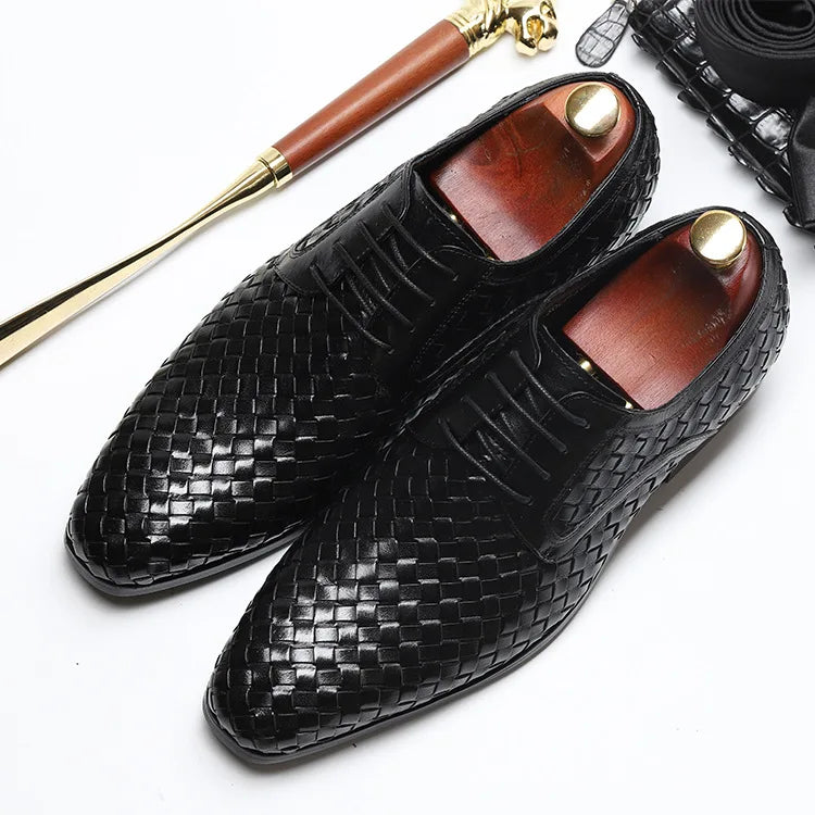 2024 New Arrival Products Original Quality Plus Size Fashionable Nice Italian Genuine Leather Men's Dress Shoes