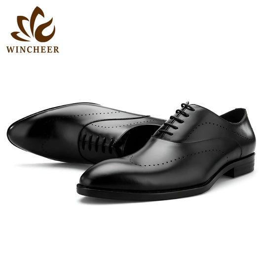 2024 High Quality Handmade Full-Grain Genuine Leather Oxford Dress Shoes for Men Business Daily Casual Life