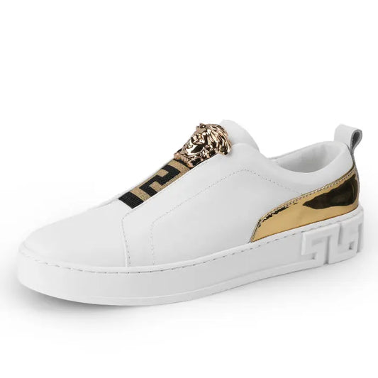 Men's Skateboarding Loafers Penny Loafer Flats Leather Low-top Slip on Shoes Spring Summer Sneakers Pull on Casual Leisure