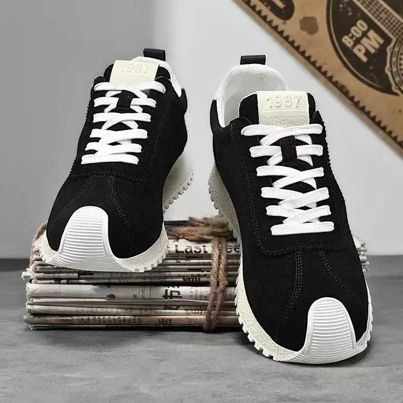 Men's Elegant Classic Italy Sneakers High Quality Mesh Lace-up Style Lightweight Walking Running Tennis Shoes