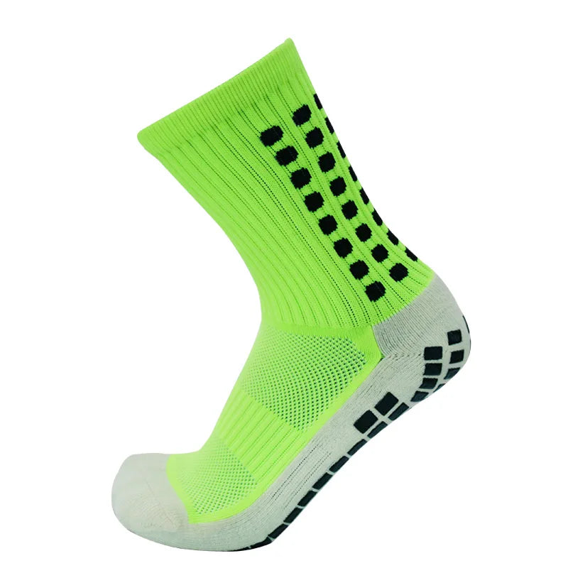 Professional Football Grip Socks - Anti-Slip Cotton Soccer Socks for Men