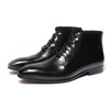 New Arrivals Fashion Men Cowhide Martin Ankle & Bootie Pointed Handmade Genuine Leather Boots Lace-up for Men Martin Boots