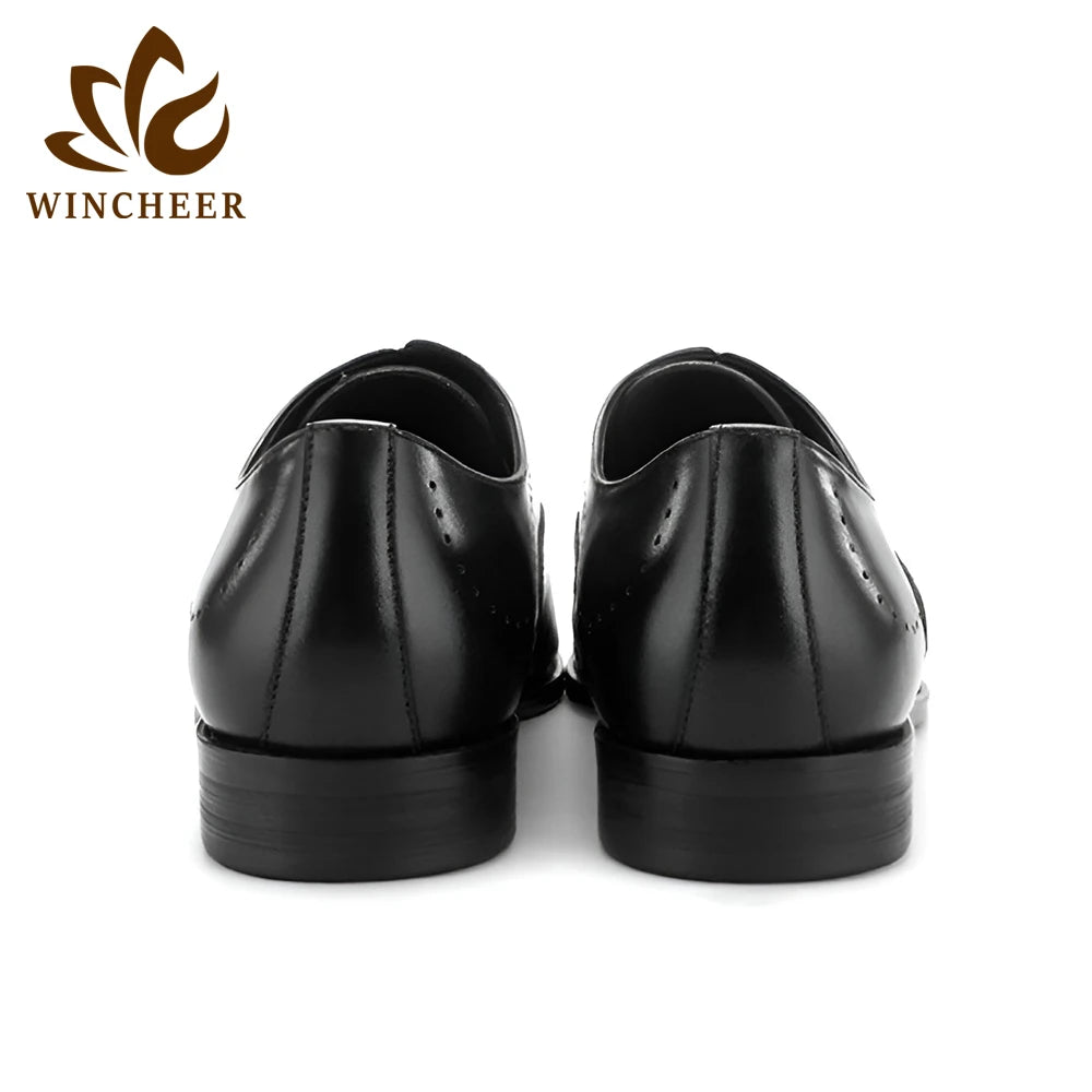2024 High Quality Handmade Full-Grain Genuine Leather Oxford Dress Shoes for Men Business Daily Casual Life