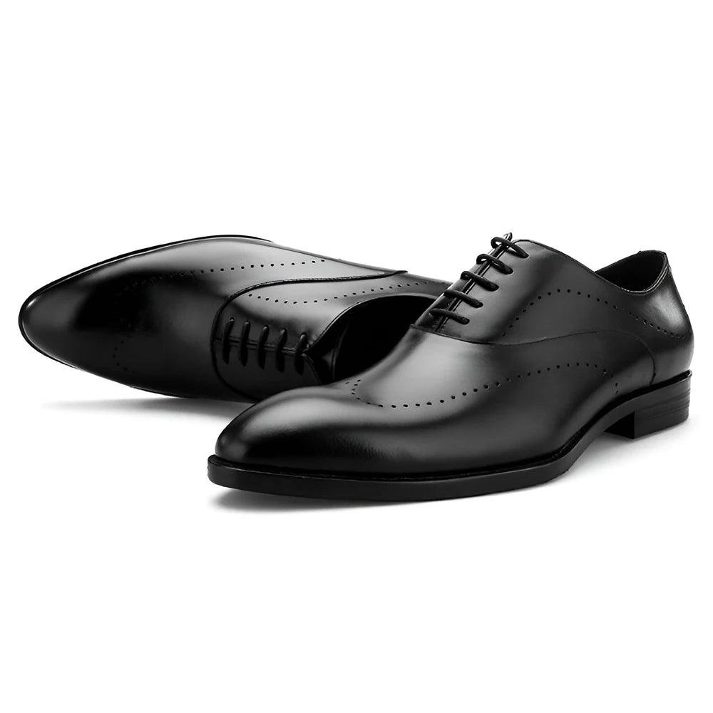 2024 High Quality Handmade Full-Grain Genuine Leather Oxford Dress Shoes for Men Business Daily Casual Life