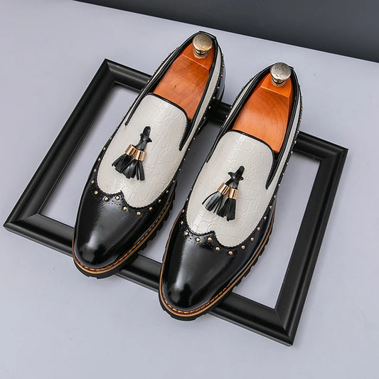 2025 New Styles Luxury Design Customize Genuine Leather Italian Men Dress Shoes Wedding Party Shoes Patent Leather Formal Shoes