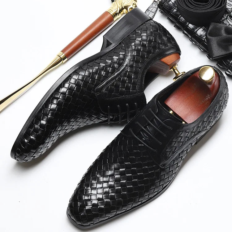 2024 New Arrival Products Original Quality Plus Size Fashionable Nice Italian Genuine Leather Men's Dress Shoes