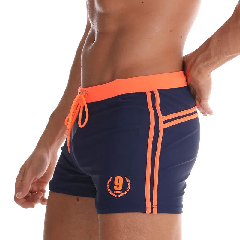 Men's Swim Trunks - Premium Boxer Style Swimsuit