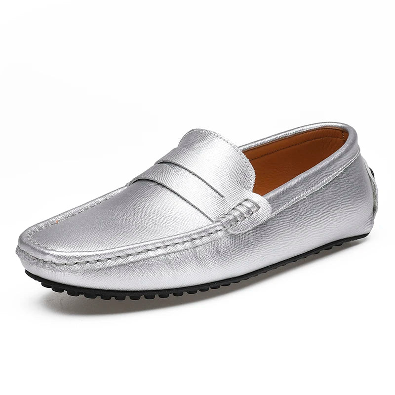Size 15 Genuine Leather Upper Mocassines Slip on Fashion Men's Casual Shoes