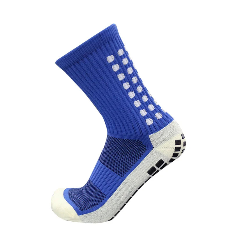 Professional Football Grip Socks - Anti-Slip Cotton Soccer Socks for Men