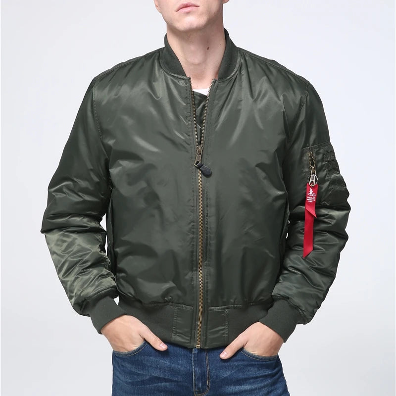 Norman Dragon MA-1 Flight Bomber Jacket Waterproof Winter Coat For Men - Military Tactical Outerwear