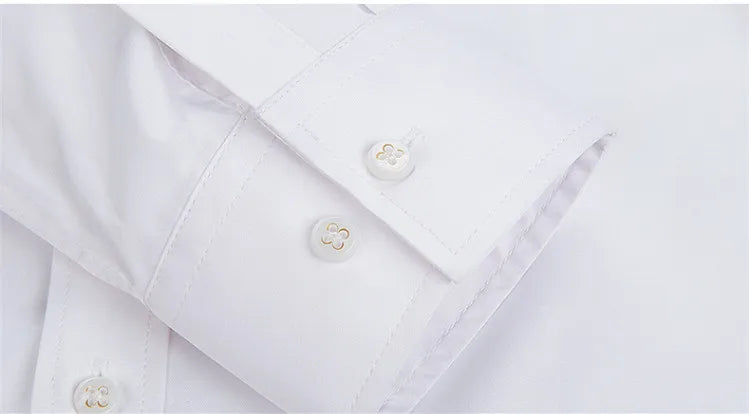 2026 New Men's Formal Dress Shirt,White Black Blue Long Sleeve Shirts, Business Slim Fit Camisa Male Chemise Red Purple